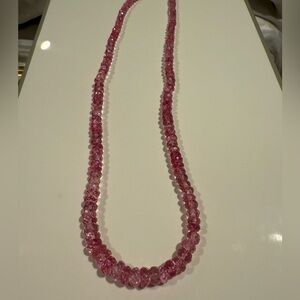 Elegant Pink Beaded Necklace